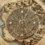 mappa antica di una città di fantasia rotonda